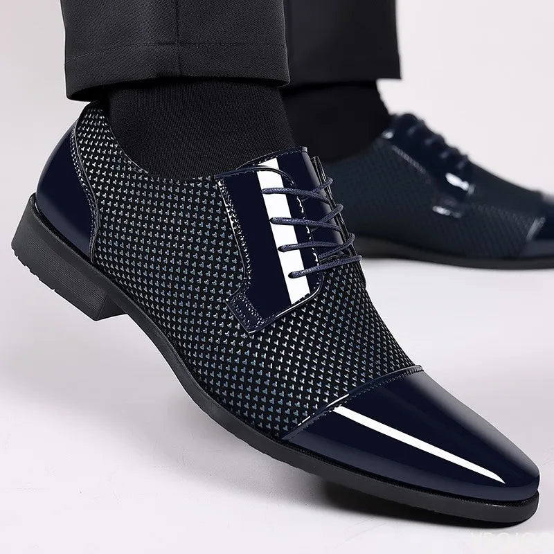 Men’s Fashion Business Formal Shoes – Black/Brown Leather, EU Sizes 40–48