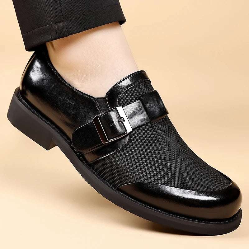 Leisure Walk Male Loafers Outdoor Anti-slip Men's Driving Shoes Handmade Business Footwear Elegantes Slip on Flats Oxford Shoes