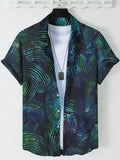 Men's Hawaiian Graphics Shirt Short Sleeved Button Down Shirt