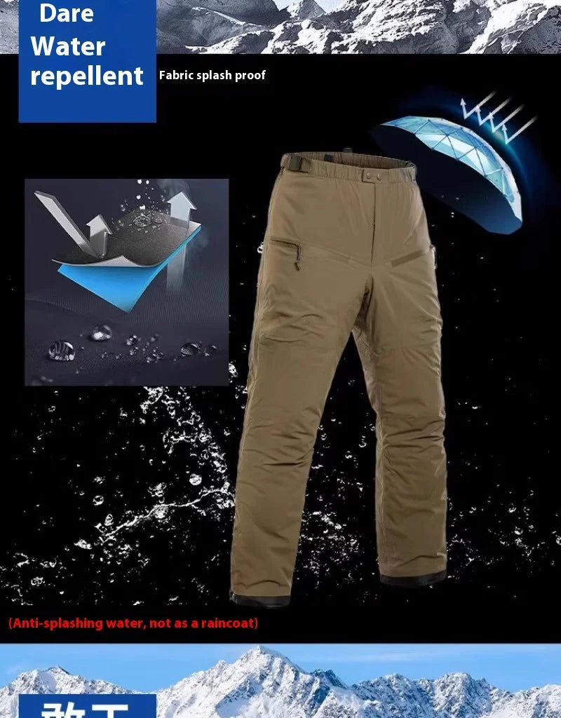 Tactical Men's Warm Cotton Pants Camouflage Winter Thickened Polar Cold Clothing Mountaineering Military Outdoor Sprint Pants