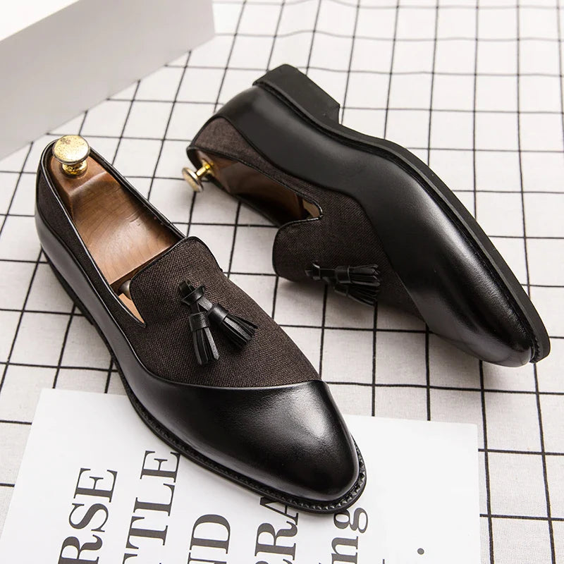 Men's Fashion Business Dress Shoes – Formal Genuine Leather, Sizes 40–48