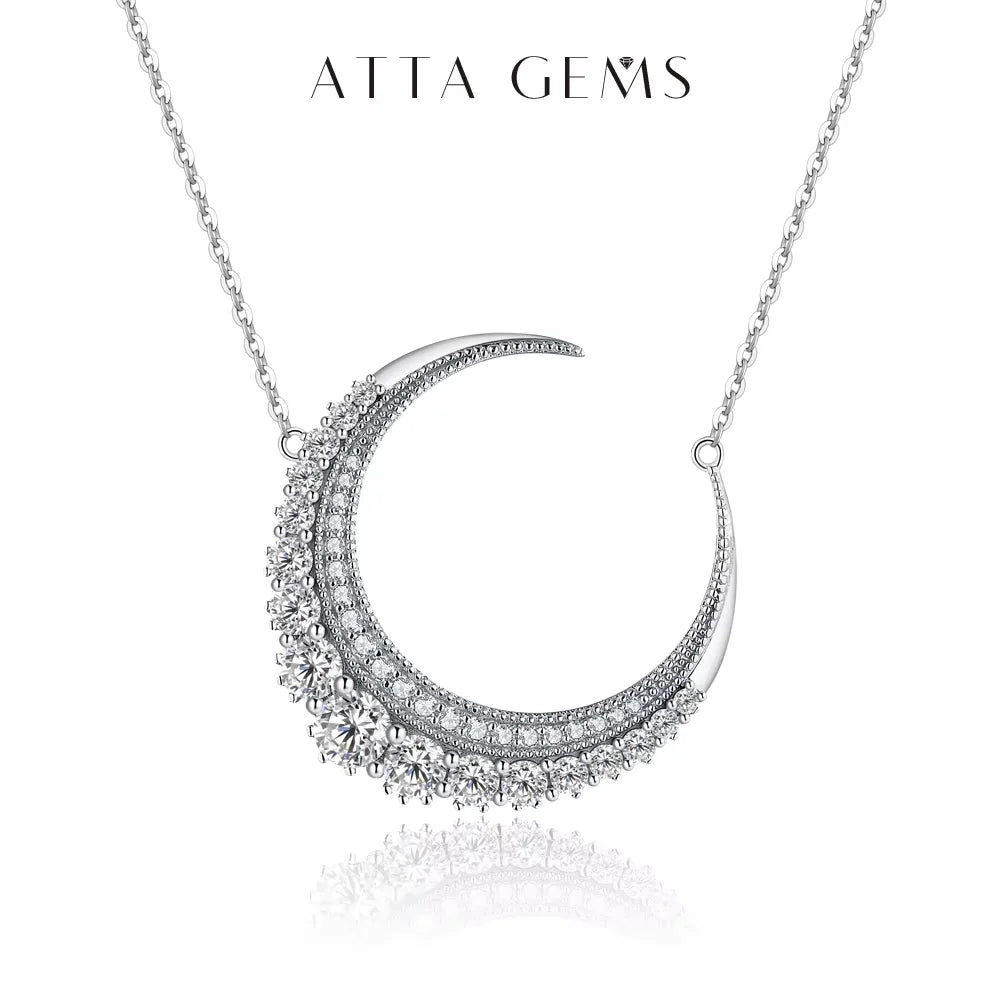 New 4.5 Moissanite Pendant 925 Sterling Silver Necklace for Women Chain Mothers Day Gift Fine Jewelry for Free Shippng