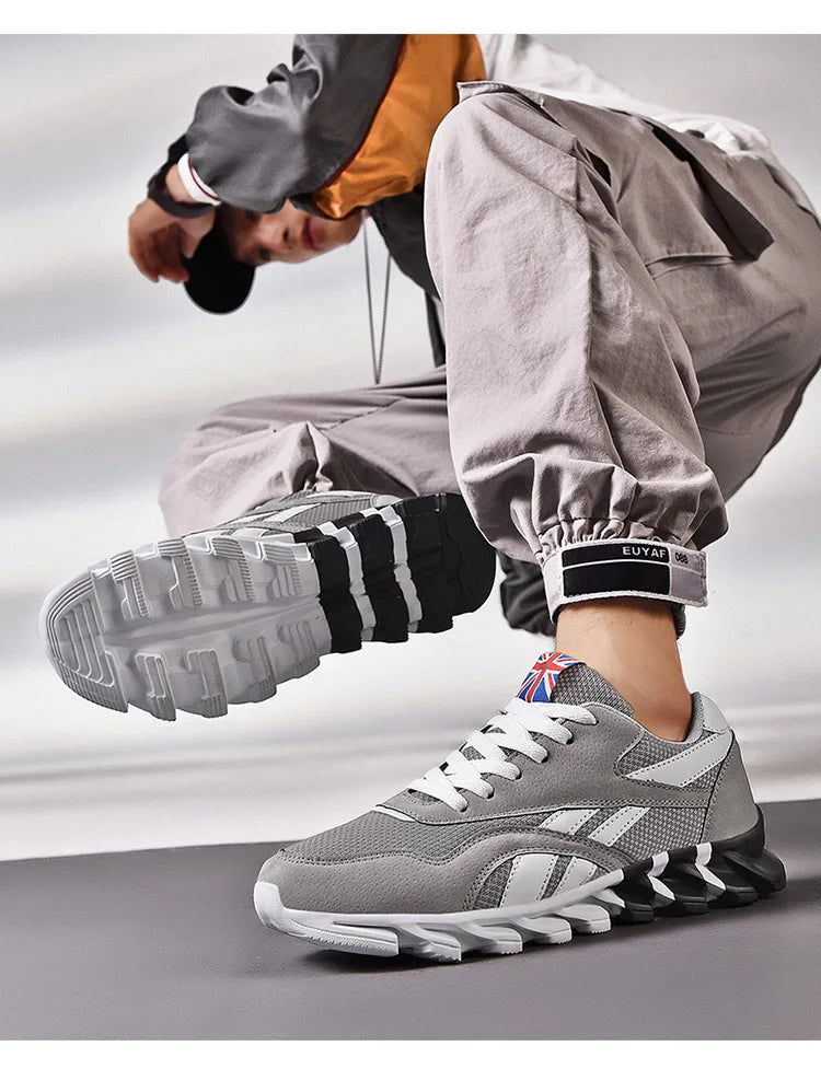 Men's and women's running shoes breathable casual sneakers anti-slip vibration comfortable walking shoes 36-48