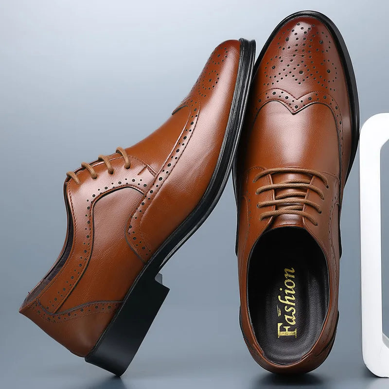 Handcrafted Men's Oxford Shoes – Genuine Leather Formal Dress Shoes