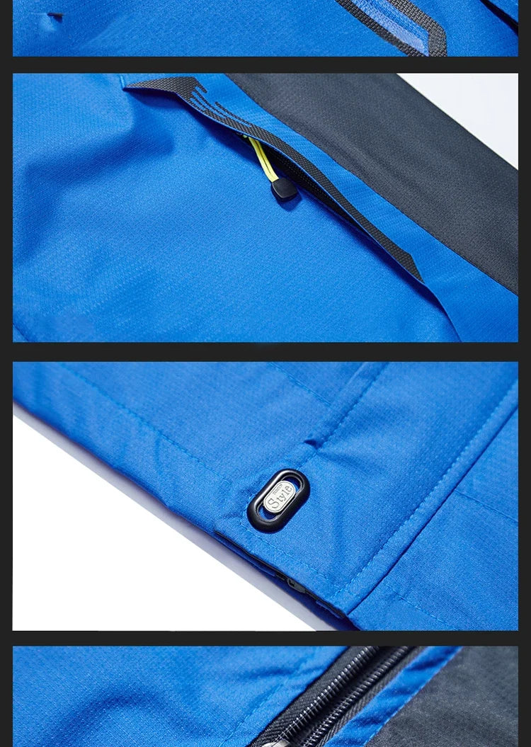 Men Autumn Jacket Outdoor Sports Hiking Coats Camping Hooded Windproof Water Resistant Rain Fishing Traveling Cloethes