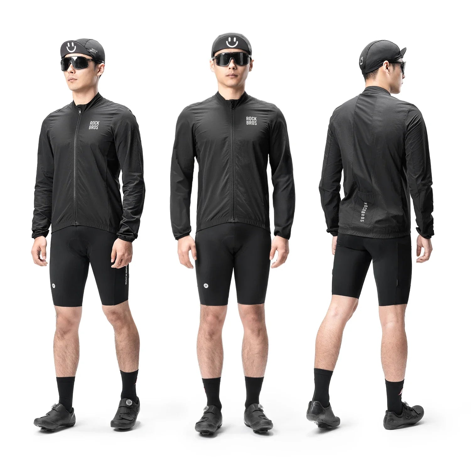 Cycling Jacket Lightweight Windproof Clothing Long-sleeved Bike Windbreaker Reflective Breathable Jacket EUR Size