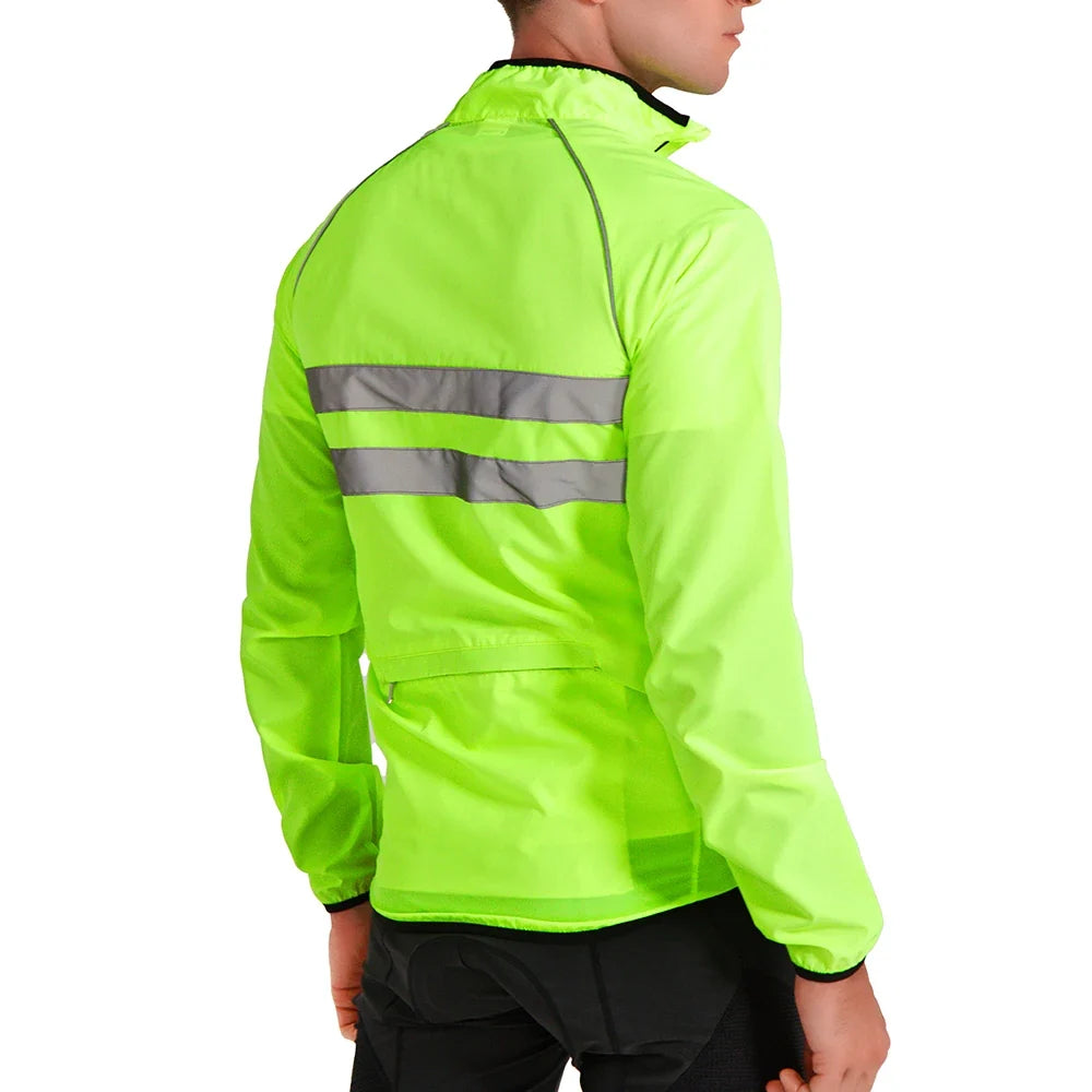 Wind Jacket Lightweight Cycling Windbreaker Windproof Bike Jacket Water Resistant Long Sleeve Jersey Wind Coat Vest