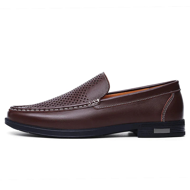 Male Comfy Walking Shoe Genuine Leather Slip on Mens Loafers New Trend Casual Shoes Men Designer Moccasins Hot Sale Drive Shoes