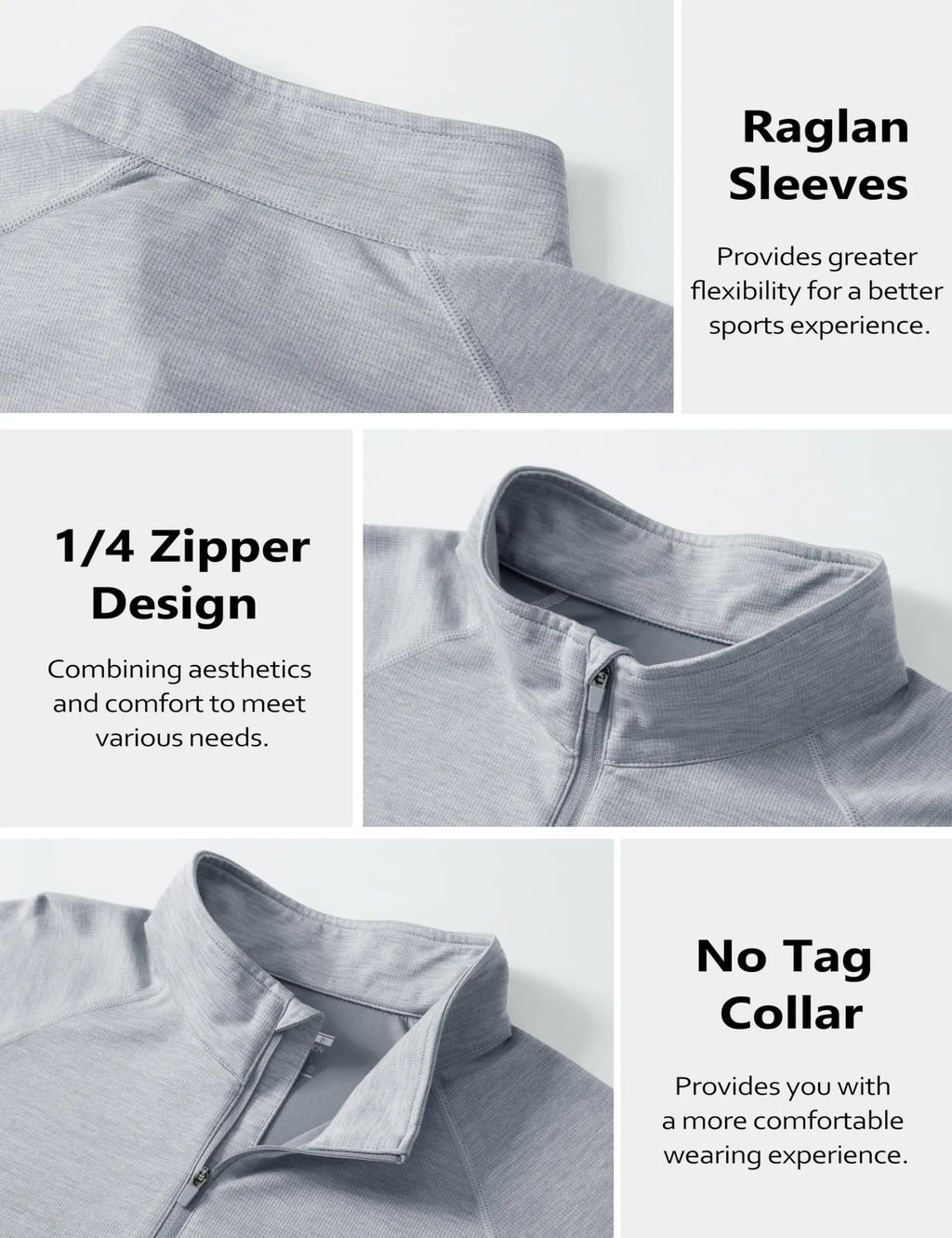 Sun Protection Long Sleeve Shirts Men's 1/4 Zip Up UPF 50+ Rash Guard Lightweight Quick Dry Fishing Running T-Shirts