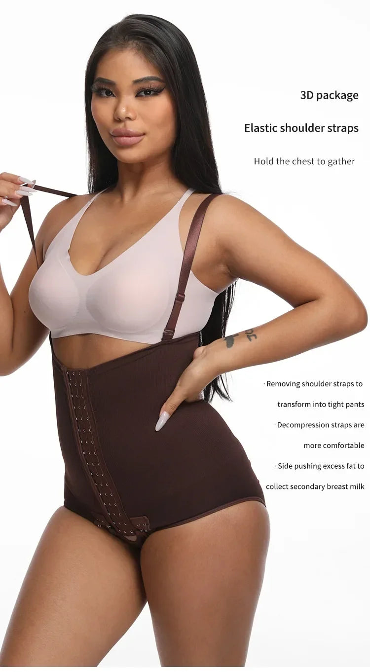 Women Shapewear Bodysuit High Waist Trainer Girdle Shorts Tummy Control Panties Body Shaper Butt Lifter Compression Underwear