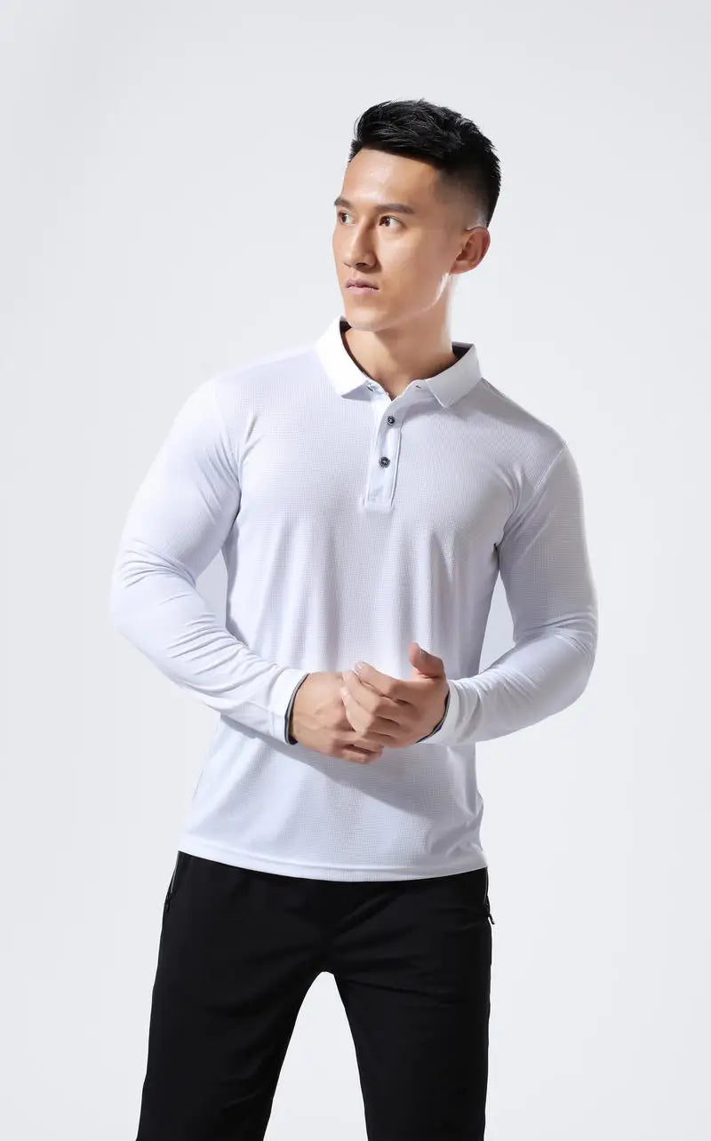 Men Running Sport Shirts Tops Long Sleeve Plus Size Tees Dry Fit Breathable Training Clothes Gym Sportswear Fitness Sweatshirts