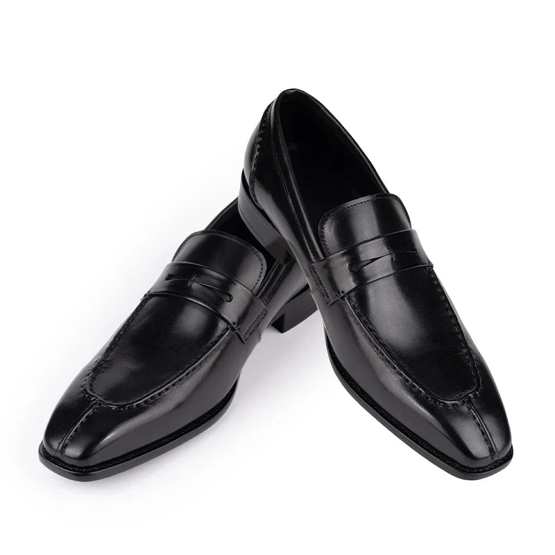 Office Leather Men Shoes Fashion Handmade Business Dress New Arrival Elegant Black Brown Formal Casual Wedding Party Male's Shoe