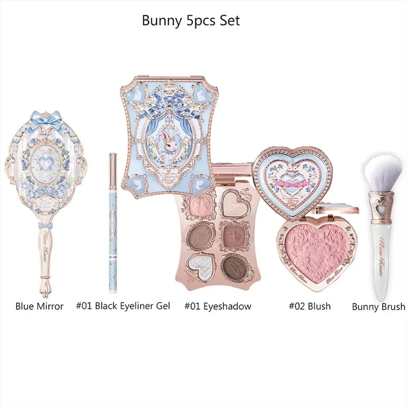 Makeup Set Box Full Swan Bear Garden Collection Embossed Blush Shine Lipstick Kit Foundation  All in Maquiagem Kit