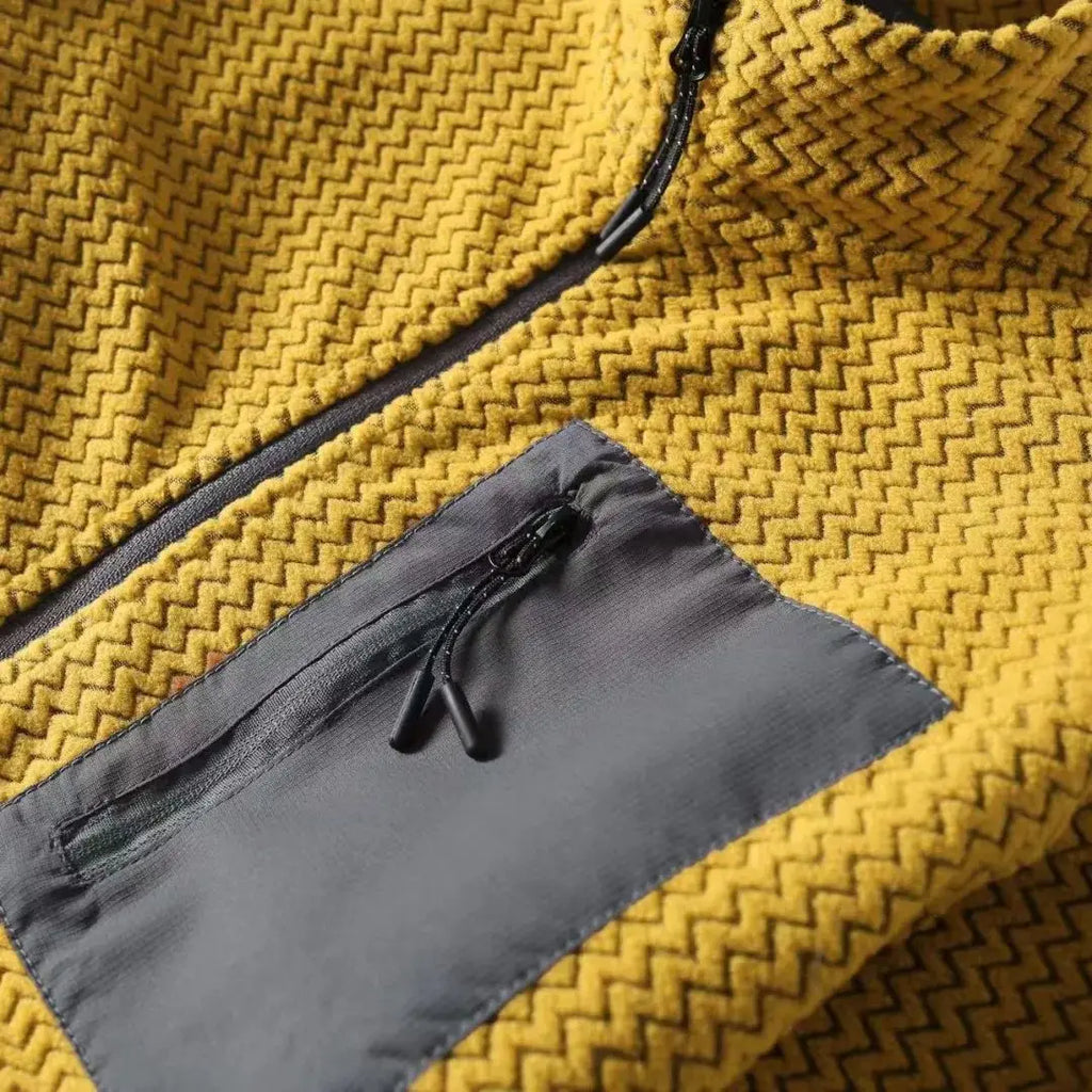 2026 Outdoor Men's Fishing Mountain Climbing Travel Sports Rock Climbing Hunting Camping Shooting Wool Stand-up Collar Jacket