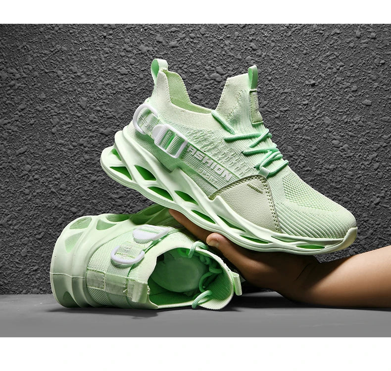 Sneakers Men Mesh Breathable Casual Men Shoes Unisex Light Soft Thick Sole Hole Couple Shoes Athletic Sneakers Women Shoes