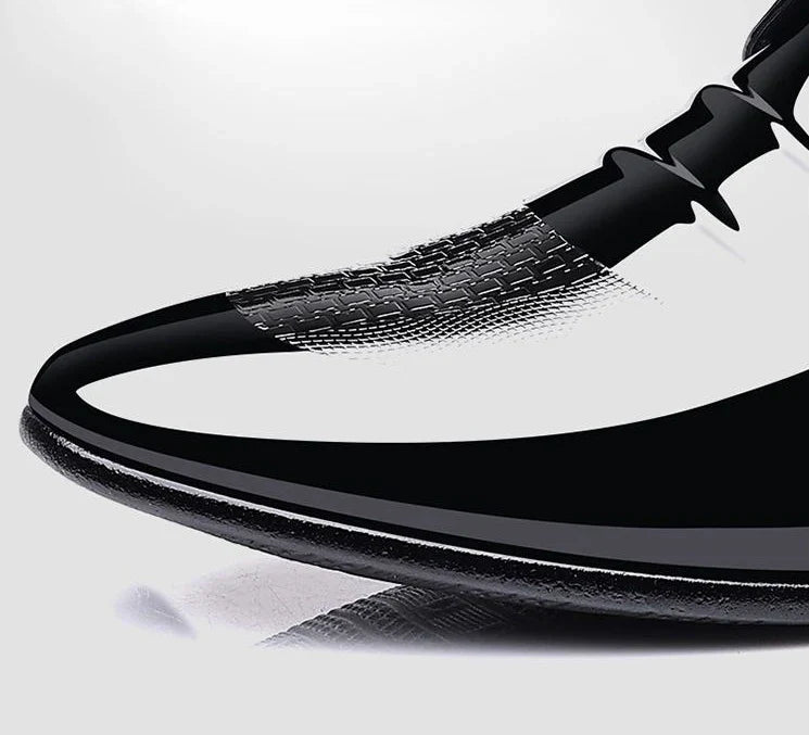 Patent Leather Black Lace Up Pointed Toe Men's Formal Shoes 2025 Style Low Price Office Luxury Designer 39 Suit Social Shoe Male
