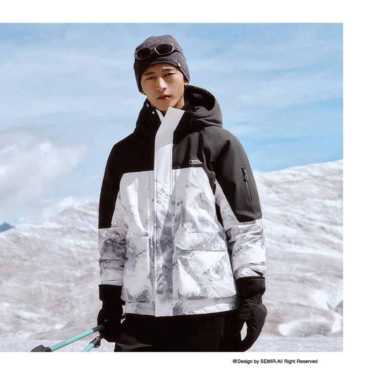 Down Jacket Men 2026 New Winter Couple Windproof Wear-Resistant and Warm Outdoor Contrasting Colors Outerwear