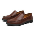 British Style Men's Work Shoes, Lightweight Slip-On Comfortable Loafers, Men's Driving Shoes