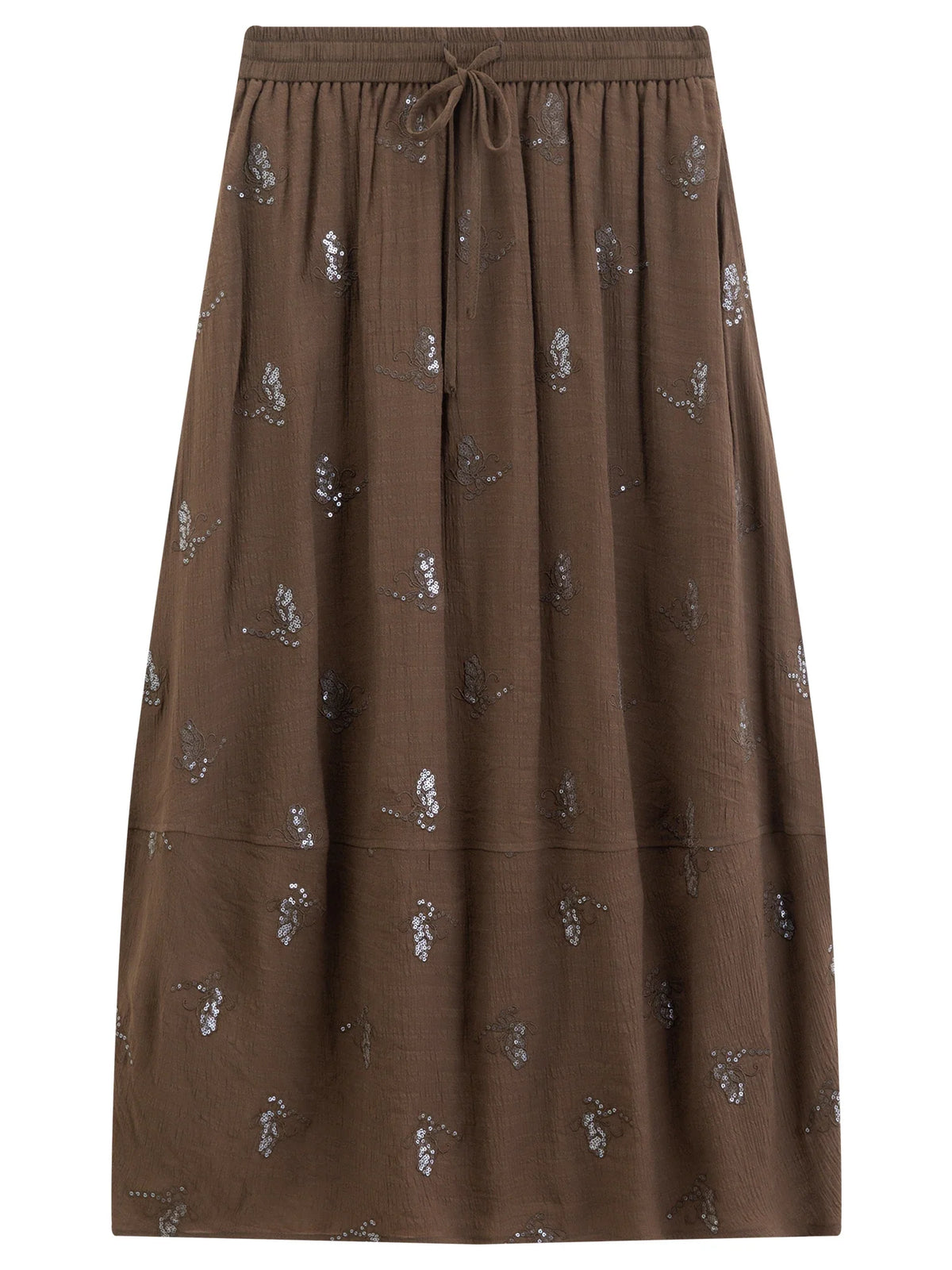 Fashionable Embroidered Sleeveless Top and Tulip Skirt Elastic Waist Retro Women 2026 Summer New Arrival Set