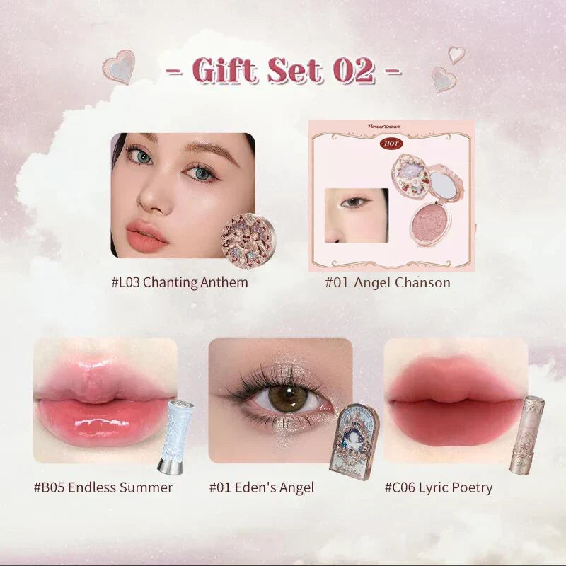 Makeup Kit Full Professional Makeup Gift Set Mermaid Angel Highlight Swan Lipstick 5 piece set