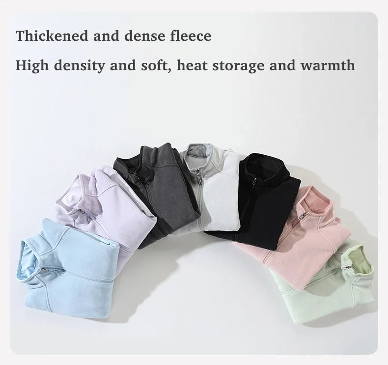 Winter Fleece Jacket Men Women Outdoor Windproof Warm Fleeced Clothing Unisex Hiking Camping Climbing Skiing Sport Coat