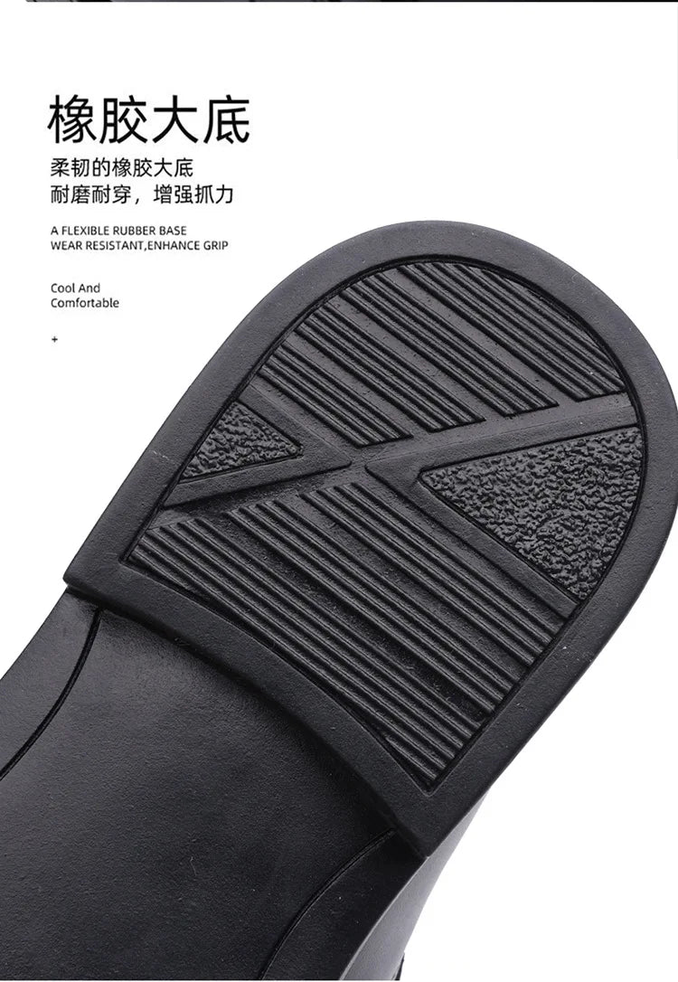 Spring Autumn New Leather Shoes for Men Solid Color Business Casual Shoes Male Fashion British Style Dress Shoe Man