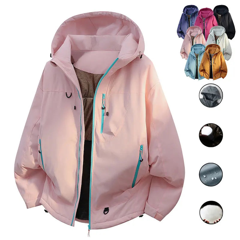 Winter Jacket Thicker Warm Waterproof Windproof Warm Casual Sports Jacket Men Women Sport Hiking Running Hooded Casual Warm Coat
