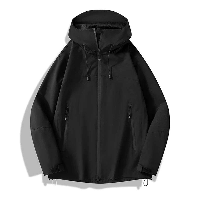 Unisex Waterproof Softshell Jacket Hiking Camping Climbing Trekking Hooded Windbreaker Casual Sporty Rain Coat Men Women