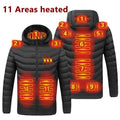 Men Heated Jacket USB Winter Outdoor Electric Heating Male Bobojaco Warm Sprots Thermal Coat Clothing Heatable Men's Parka