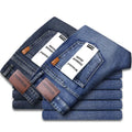 2-piece Set  WhinLEE Black and Blue Business Elite Jeans, Summer Micro Elastic Straightleg Multicraft High-quality Denim Pants