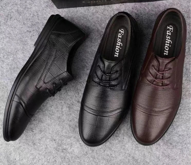 Pointed Toe Black Soft Men's Leather Shoes Comfortable Low Price Summer Male Casual Shoe Retro Elegant Designer Social Footwear