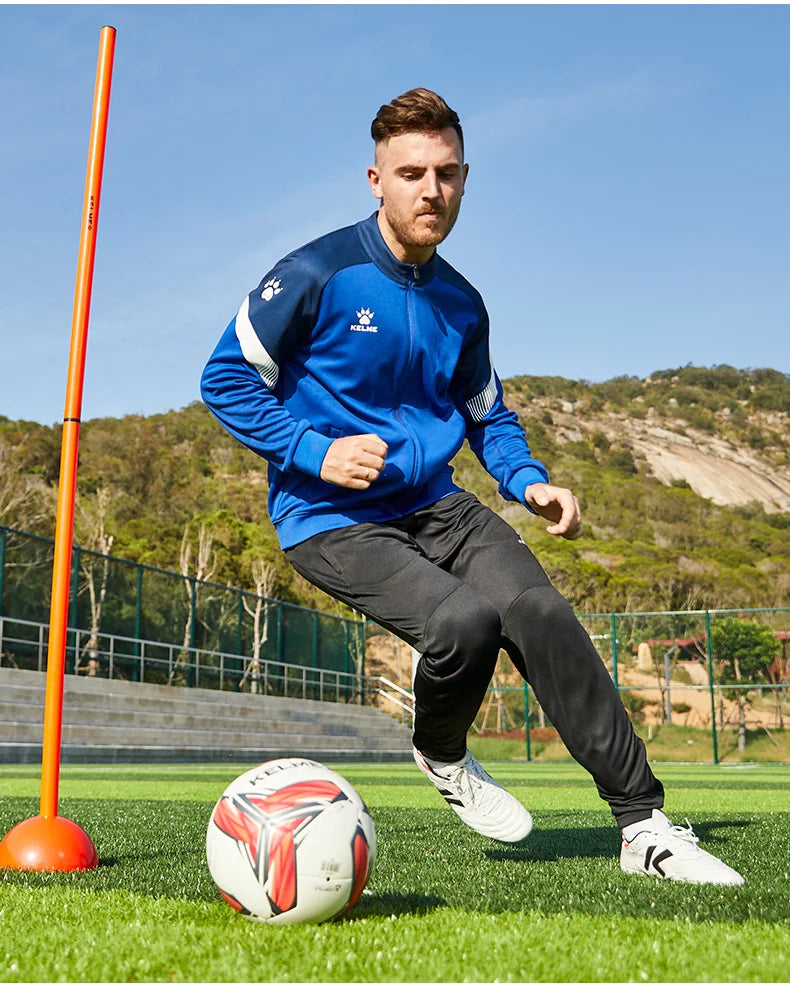 Sports Coat China League One Player's Edition Men's Football Training Knitted Jacket Playoff Coat Running Top