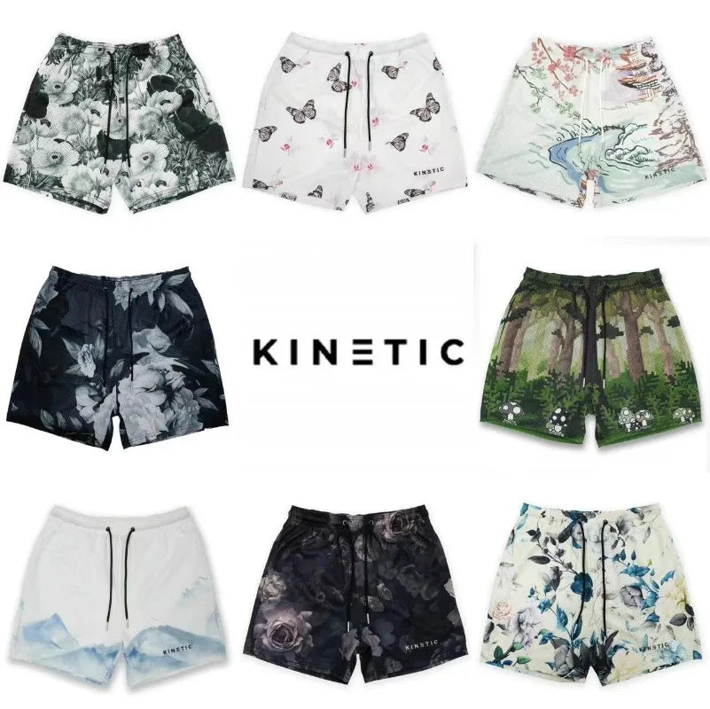 Summer Trend Motorcycle Shorts Mens Quick Dry Clothing Casual Short Pants Gym Fitness Sports Mesh Basketball Sweatpants