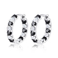 18k Plated Total 2.6CT Full Moissanite Hoop Earring for Women Sparkling Wedding Party Earring 925 Sterling Silver Jewelry