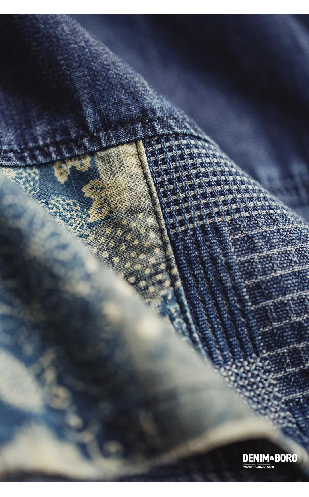 Men's American Retro Slub Texture Washed Denim Shorts Vintage Cloth Spliced Five Inch Loose Casual Workwear Daily Trousers