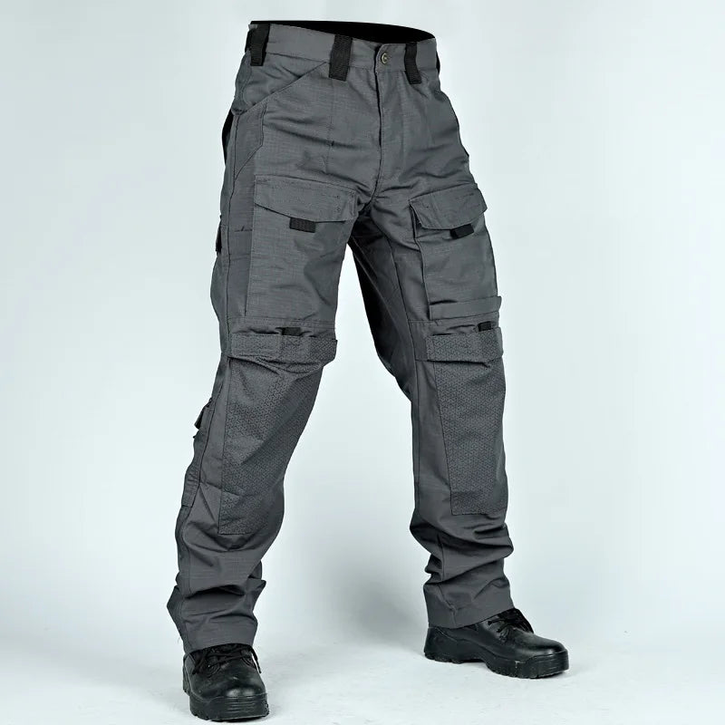 Tactical Pants For Men Casual Multi-Pockets Cargo Trousers Quick Dry Outdoor Waterproof Work Trousers Wear-Resistant Overalls