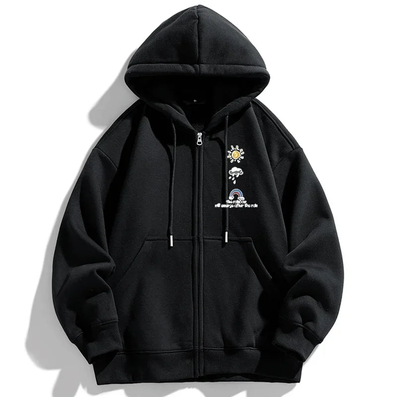Autumn Winter Plus Size Jacket Men's Pocket Coats Loose Fashion Full Zip Hoodies Coat 5XL 6XL 7XL Fat Male Clothing 110-185KG