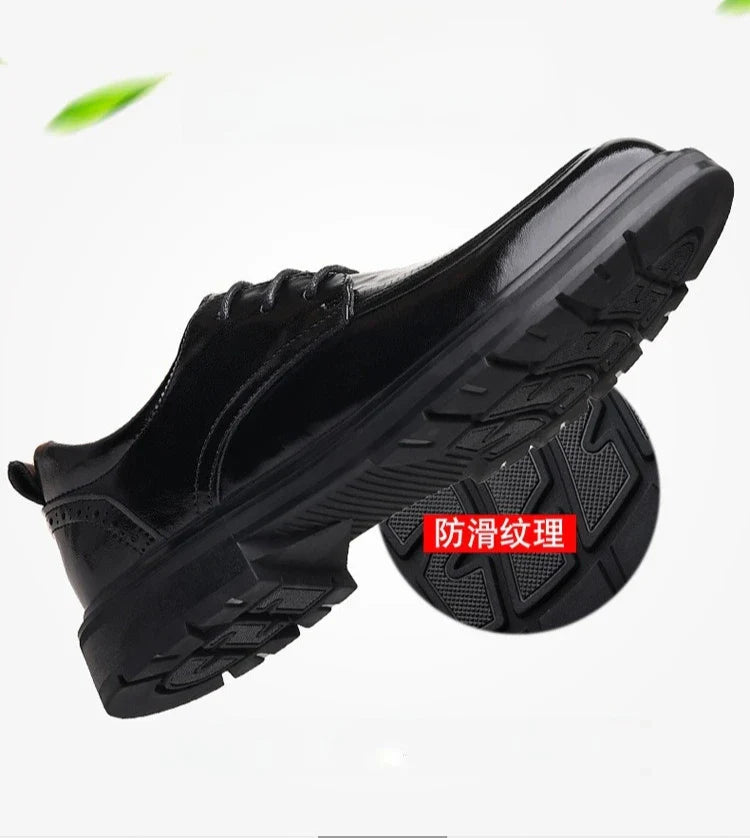 Spring Autumn Business Leather Shoes for Men Solid Color Lace Designer Big Head Dress Shoes Male Fashion Platform Casual Shoe