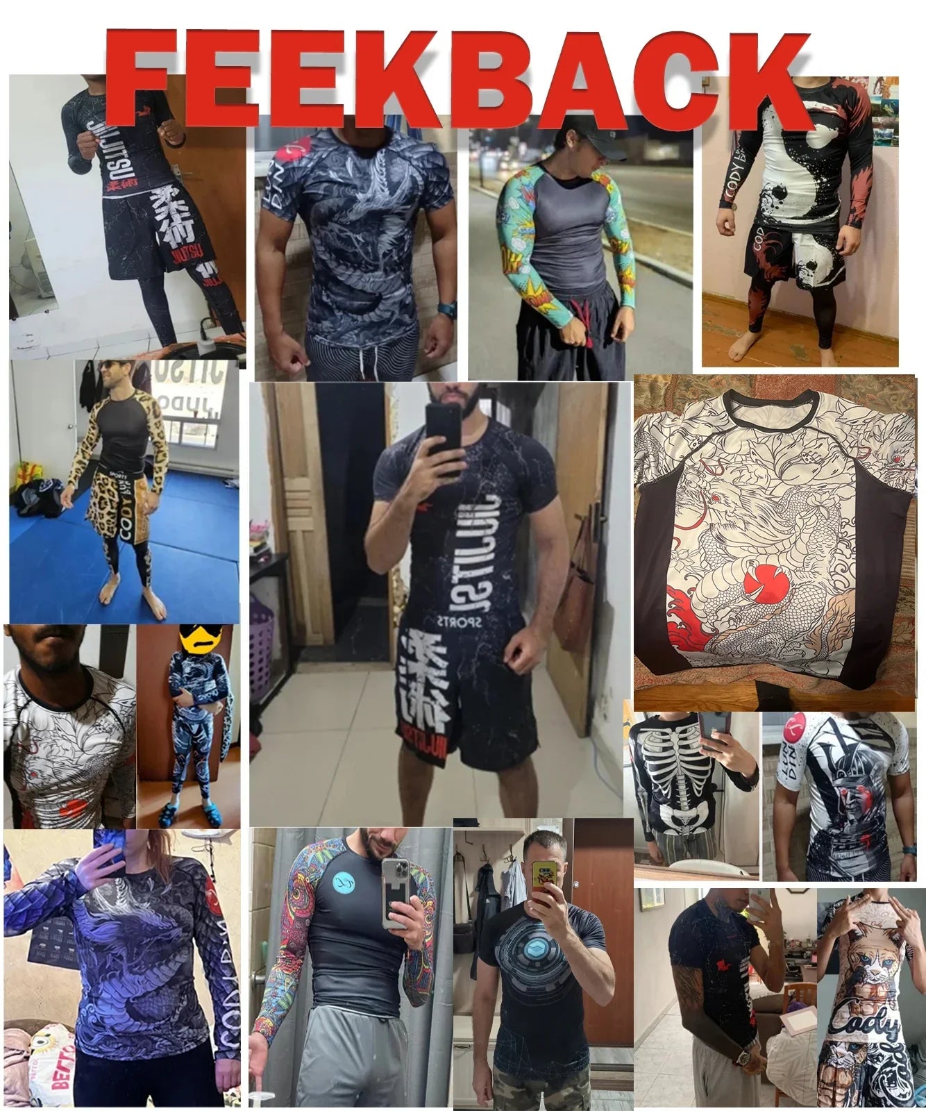 Men Grappling Wear Jiu Jitsu Gi Rashguard BJJ Boxing T-shirts UPF 50+ Male Athletic Running Blouses Compression Gym Tees