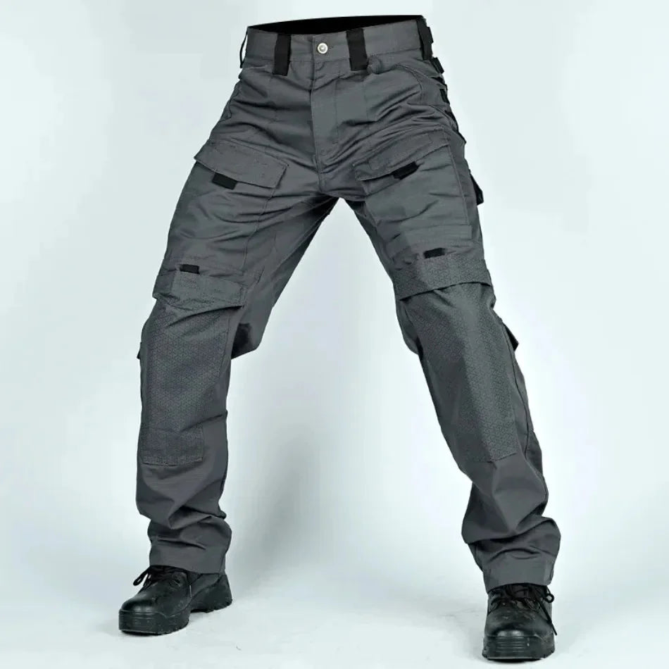 Men Tactical Pants Quick Dry Milit Multi-Pocket Cargo Pants Casual Trousers Wear-Resistant Workwear Traning Hunting Pants Loose