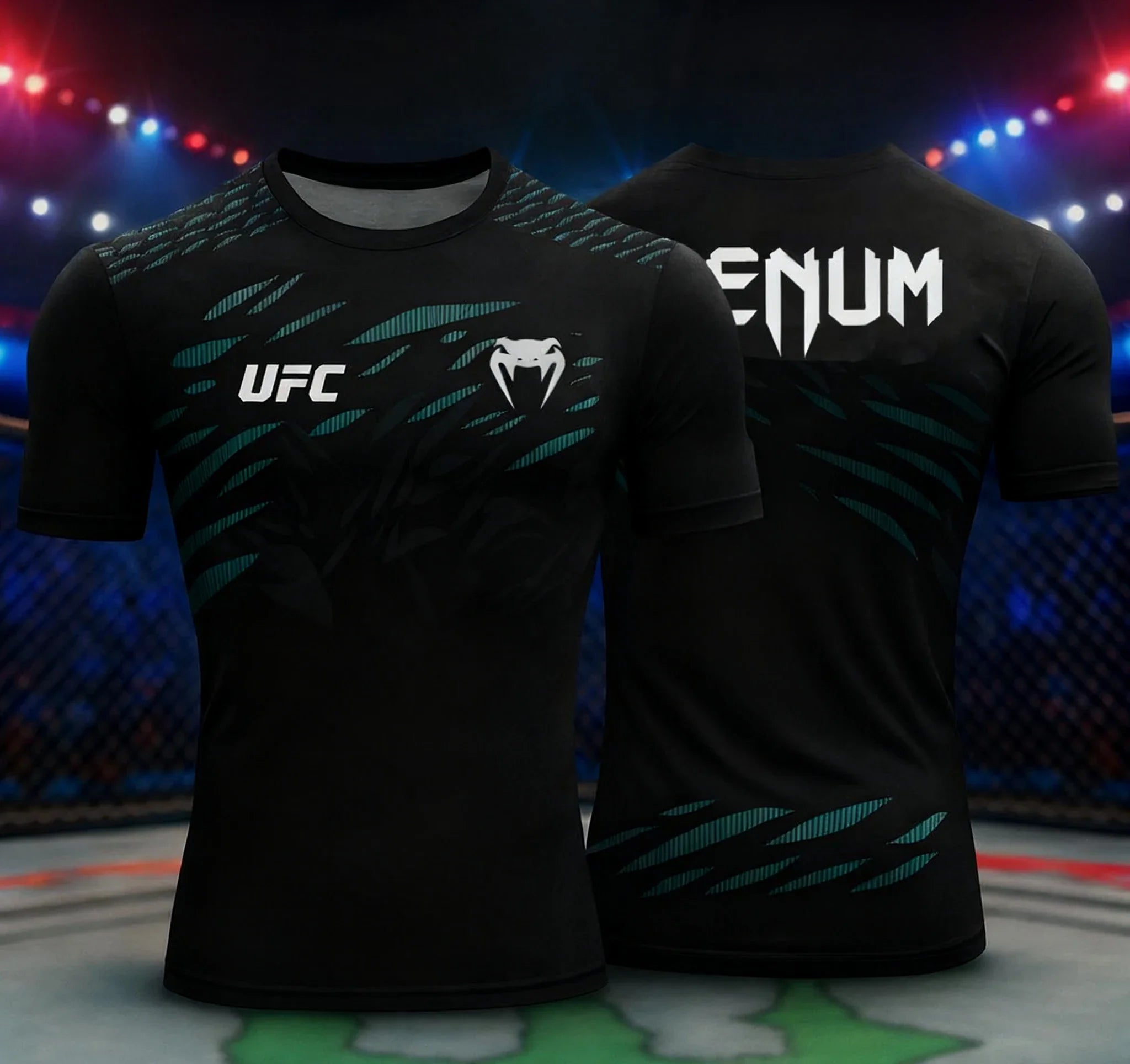 تي شيرت رجالي للتدريب UFC مطبوع بتقنية ثلاثية الأبعاد، صيفي بأكمام قصيرة، قميص رياضي كاجوال ومريح، للملاكمة وصالة الألعاب الرياضية MMA وأزياء الشارع