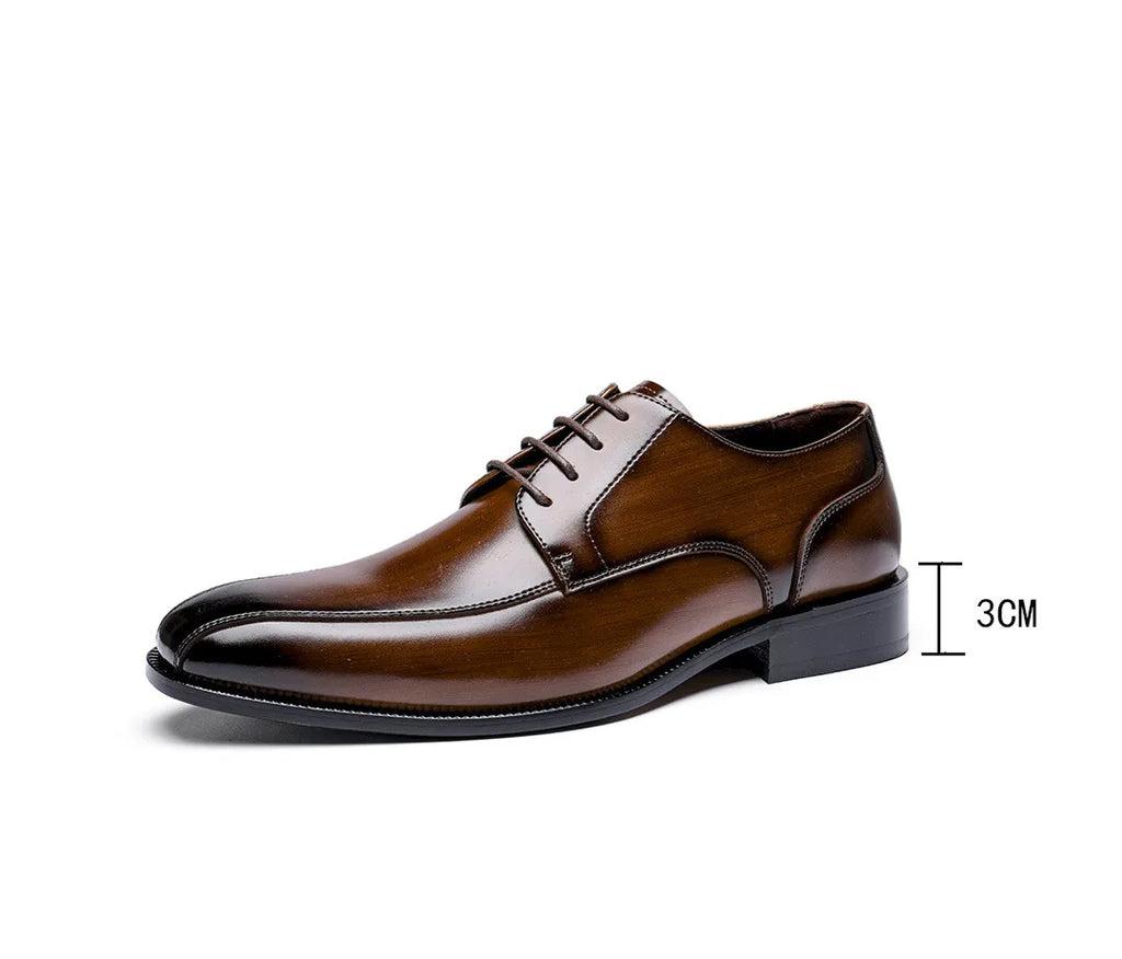 Men Dress Shoes New 2022 Spring High Quality Leather Formal Shoes Classic Business Wedding Sytle Groomsman Mens Shoes