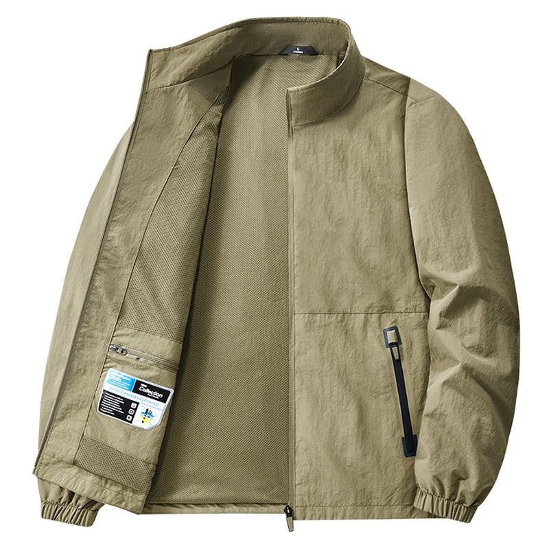 8XL Men Outdoor Jacket Autumn Winter Jacket Hiking Camping Windbreaker Plus Size Spring Oversized Outwear Hooded Coat