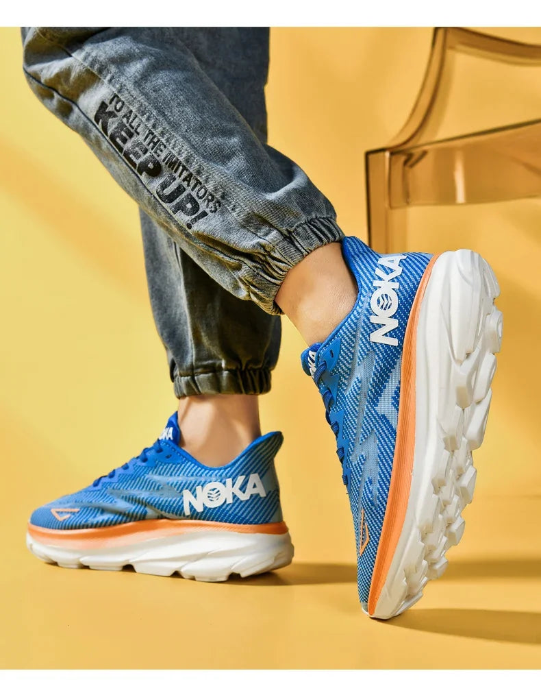 Men's Running Shoes Jogging Cushioning Outdoor Luxury Shoes Trainer Race Breathable Couple Non-Slip Sneakers Mesh Off-road Shoes