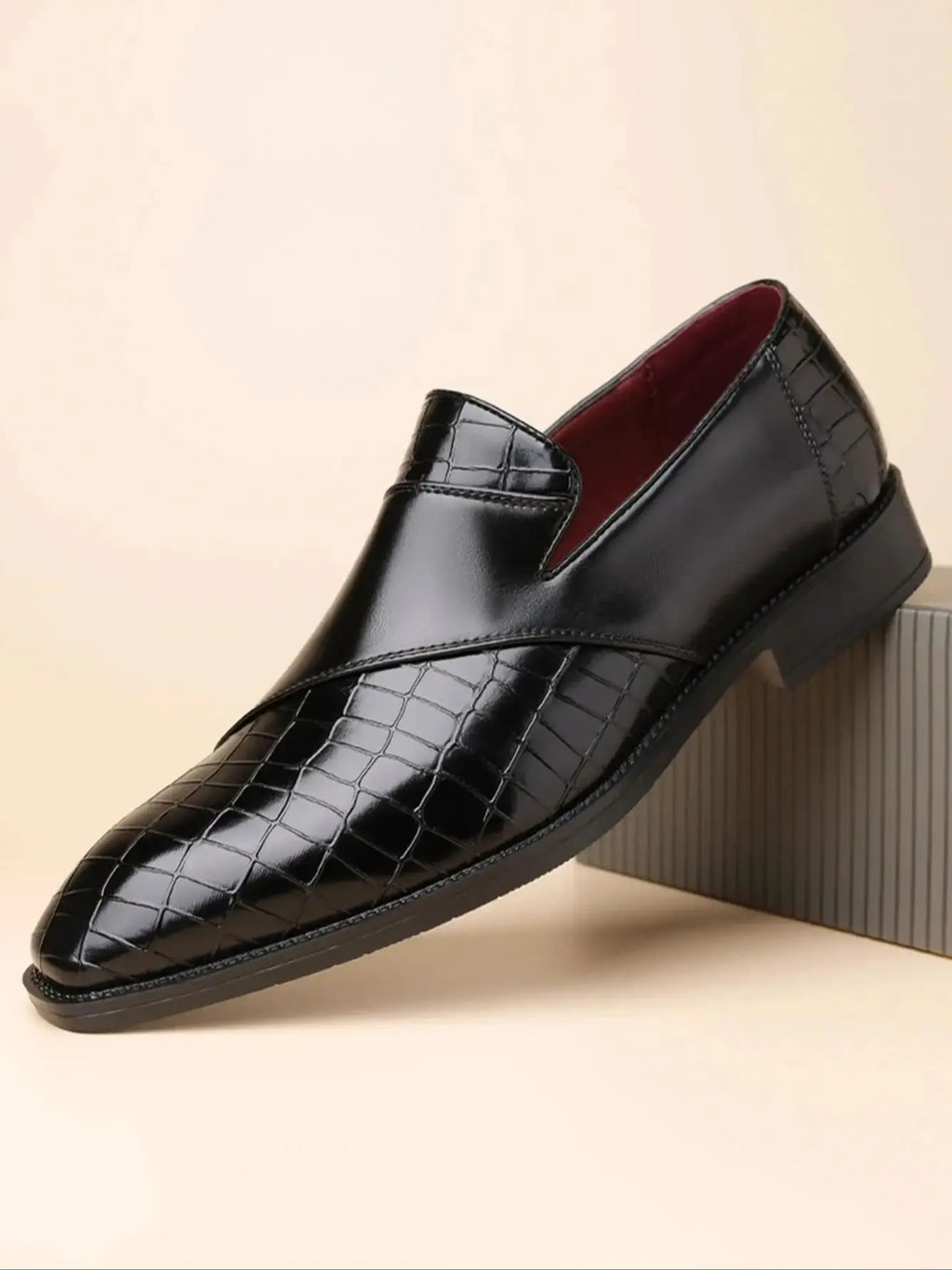 Luxury Leather Shoes for Men Brand Derby Shoes for Men Pointed Toe Men's Formal Shoes Handmade Business Footwear 2026