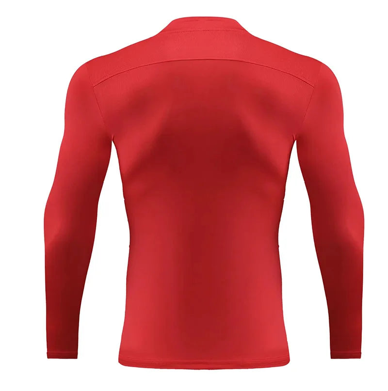 Men Children Long Sleeve Running Slim Tops Tees Sportswear Gym Fitness Compression T-shirt Outdoor Football Jersey Jogging Tight