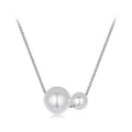 925 Sterling Silver Pearl Pendant Necklace for Women, Dainty Gold Plated Pearl Choker Necklaces Birthday Jewelry Gift