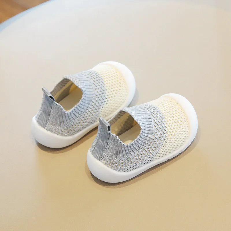 2025 New Spring Summer Mesh Breathable Non-Slip Baby Shoes 6M-36M Boys Girls Sip on Sneakers Casual Sport Shoes First Walkers