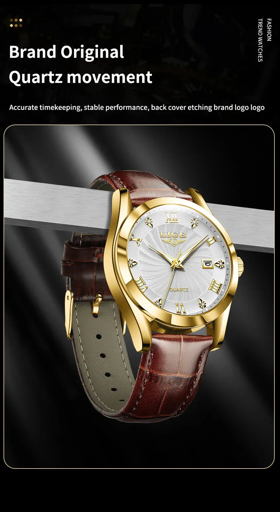 Women Watch Fashion Leather Military Sport Waterproof Watches For Women Top Brand Luxury Women's Bracelet Watch Reloj Mujer