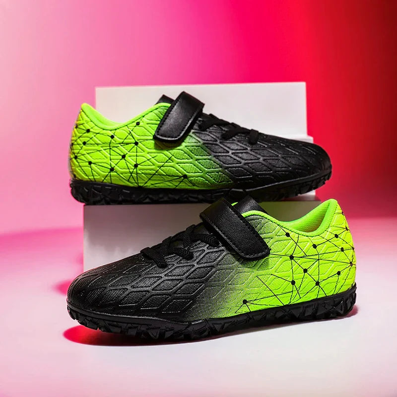 New Men Soccer Shoes Girls Cleats Outdoor Match Training Sport Football Boots Long Spikes Comfortable Breathable Boys Non Slip